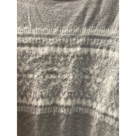 Loft outlet‎ medium sweater gray white 100% cotton - Picture 5 of 7